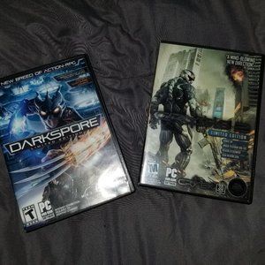 Lot of Crysis 2 and Darkspore games for PC